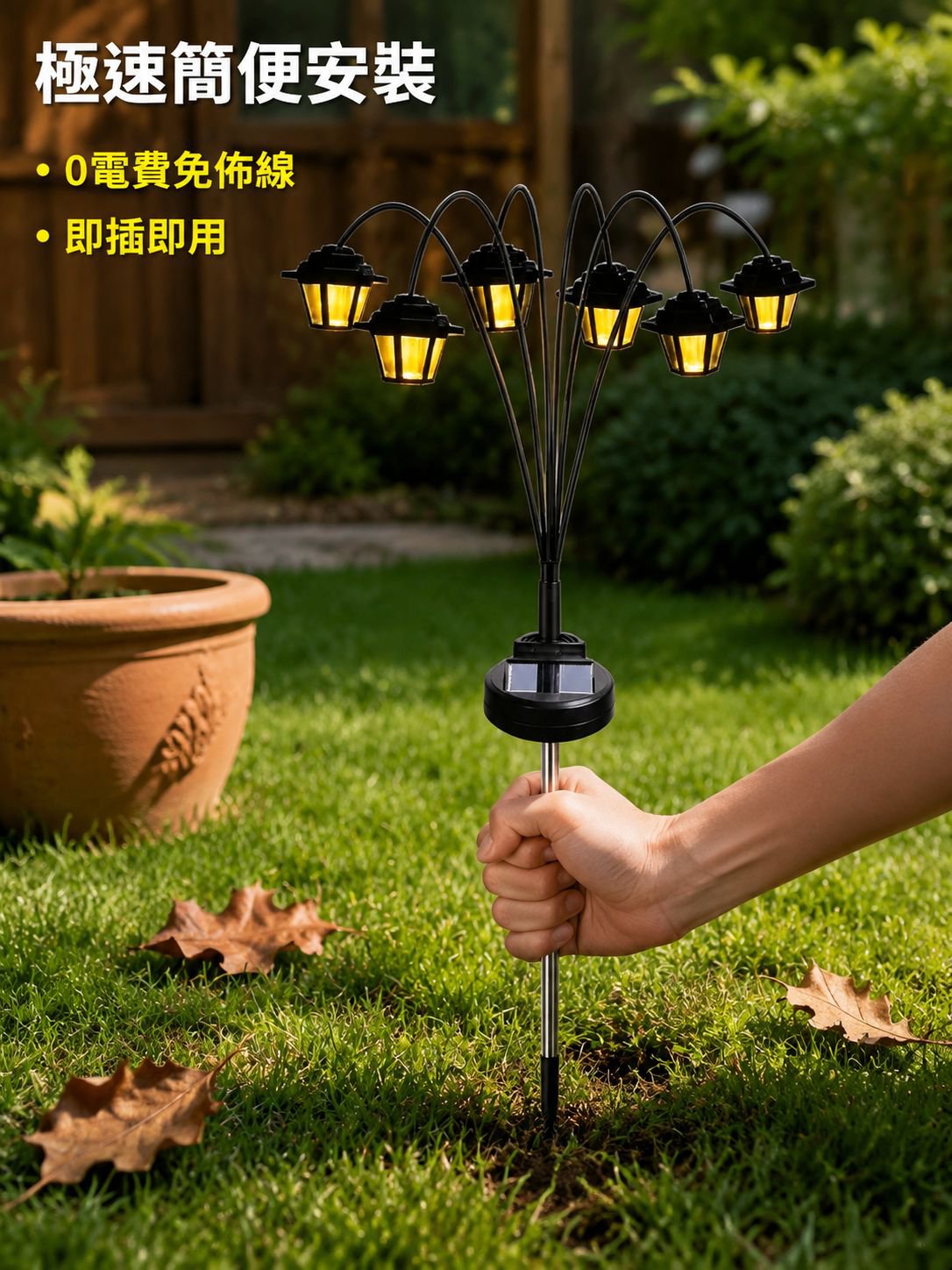 花園別墅草坪太陽能燈