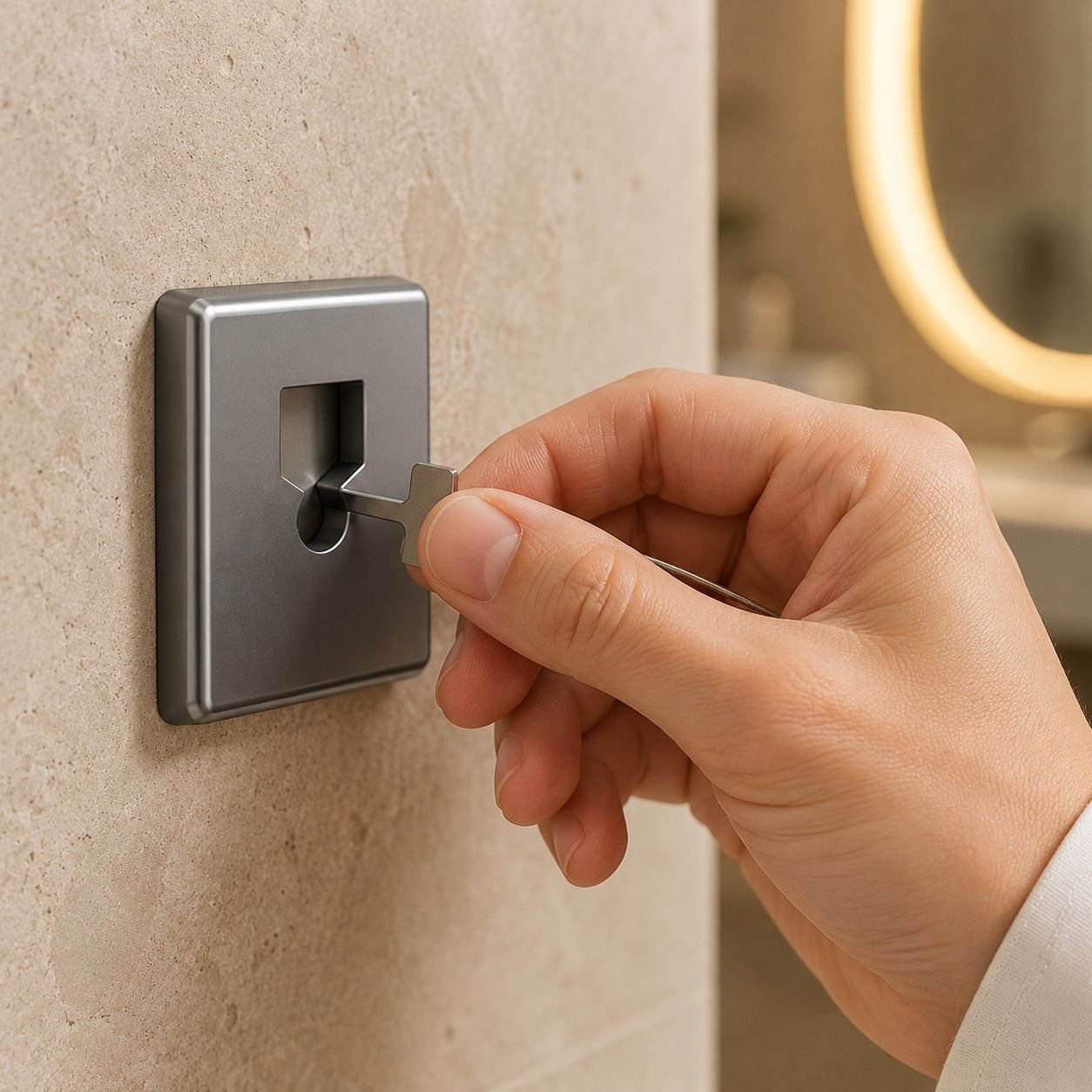 Punch-free invisible drying rack installed on a balcony wall