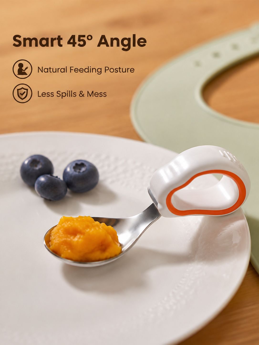 Stainless Steel Bent Spoon for Kids