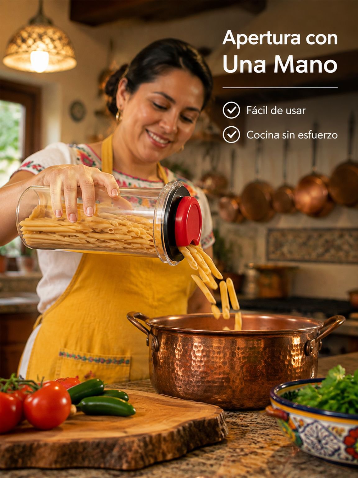 Tarro de almacenamiento de granos