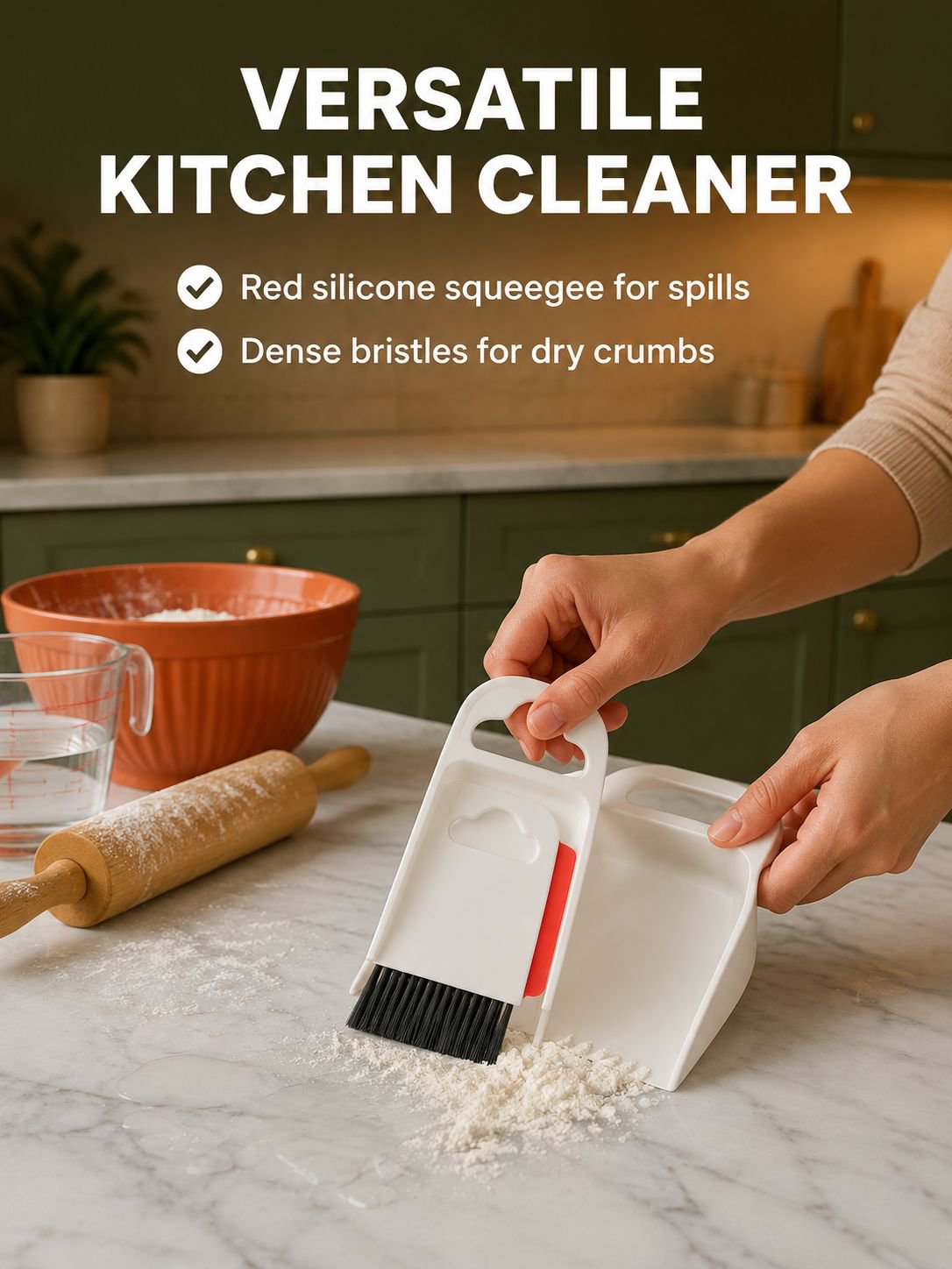 Household mini broom set for quick cleaning