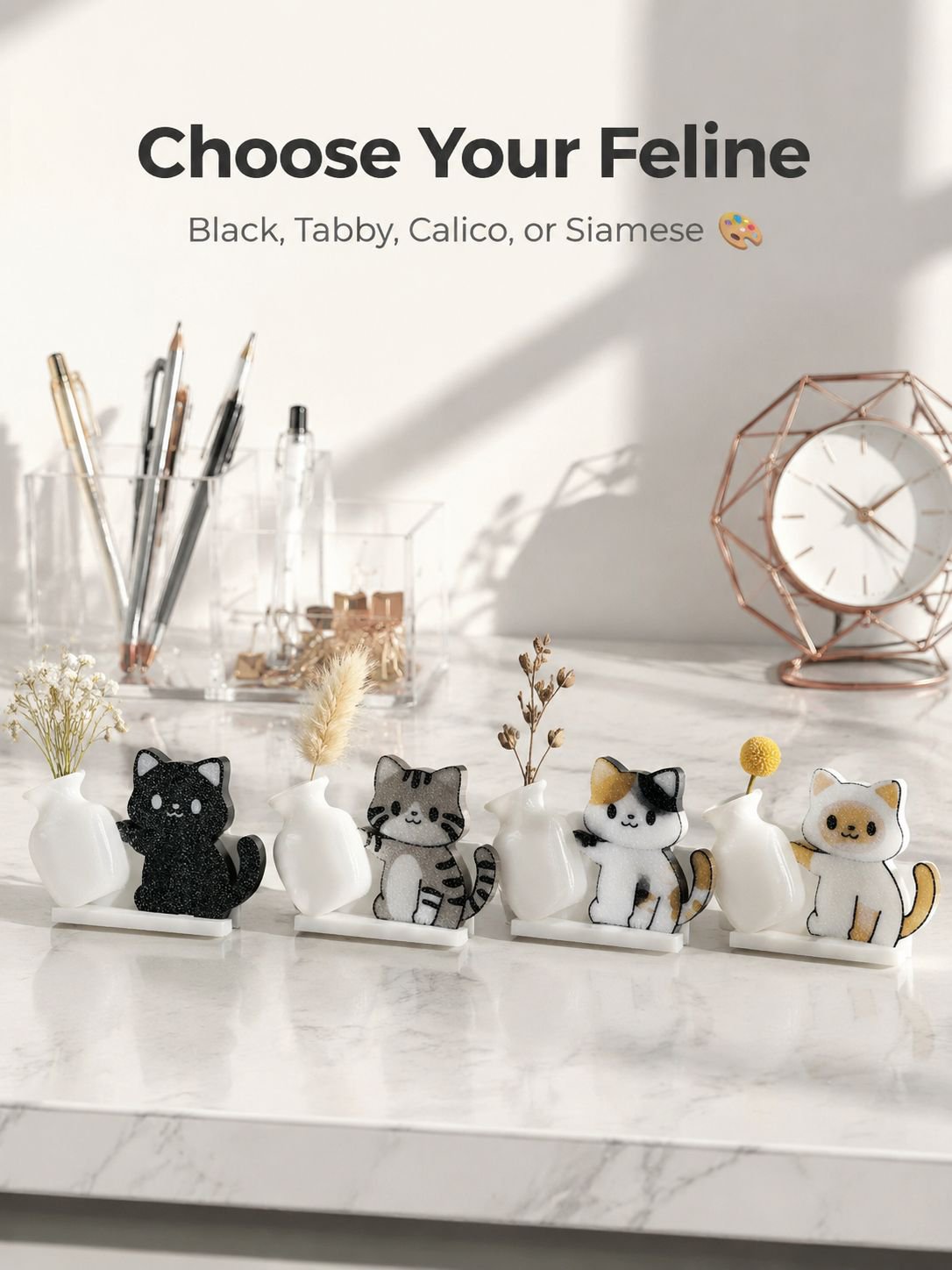 Cat-shaped storage ornament