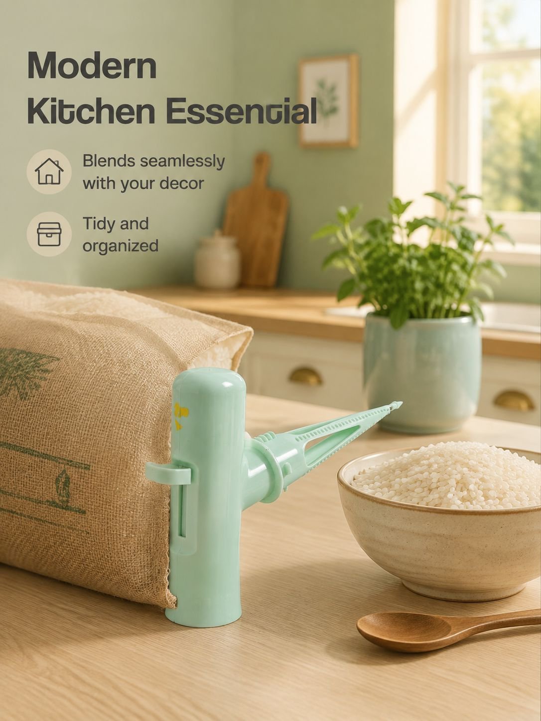 Multi-Functional Rice Dispenser for Household Use