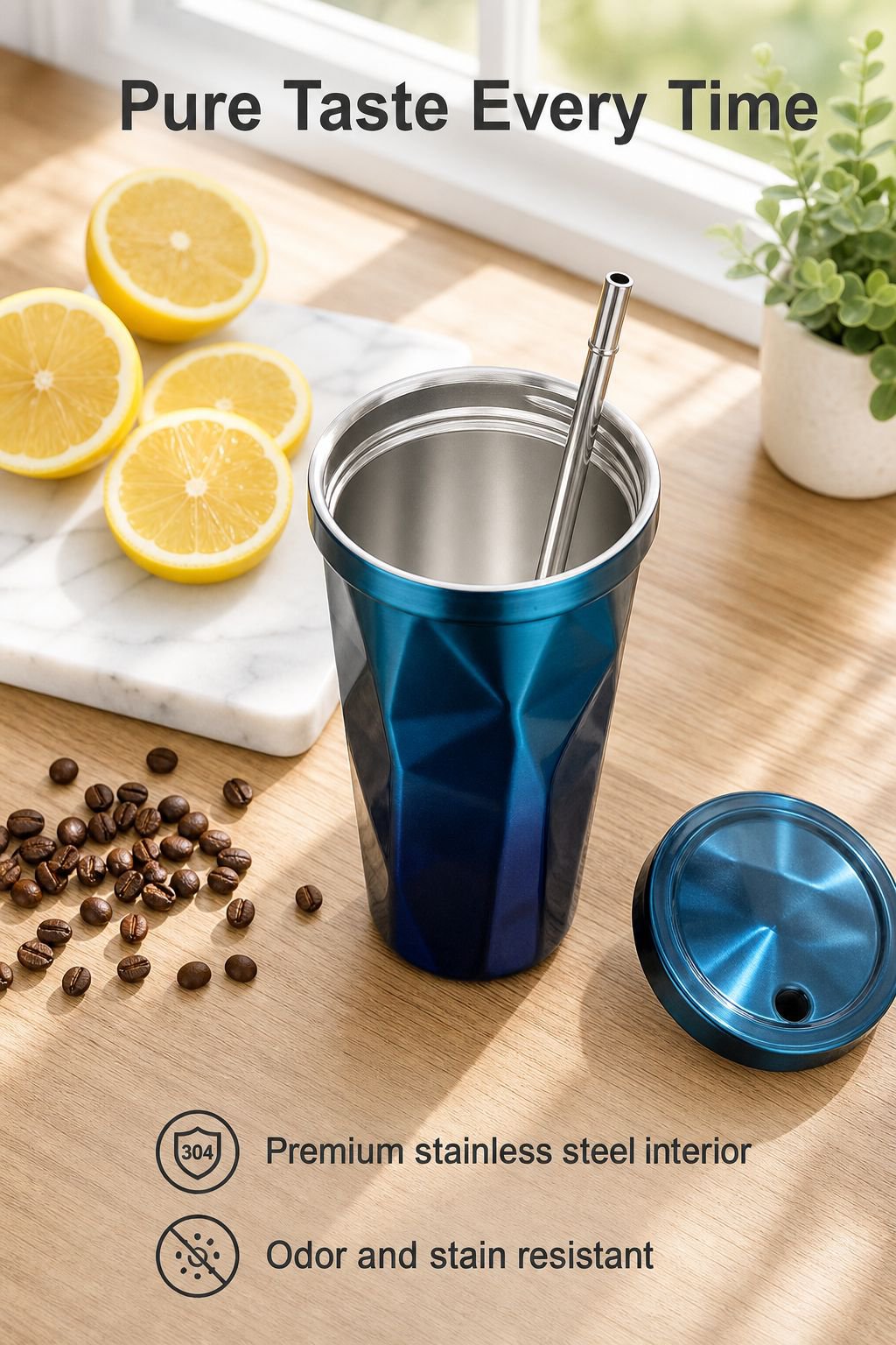 Vibrant gradient Starbucks cup for hot and cold drinks