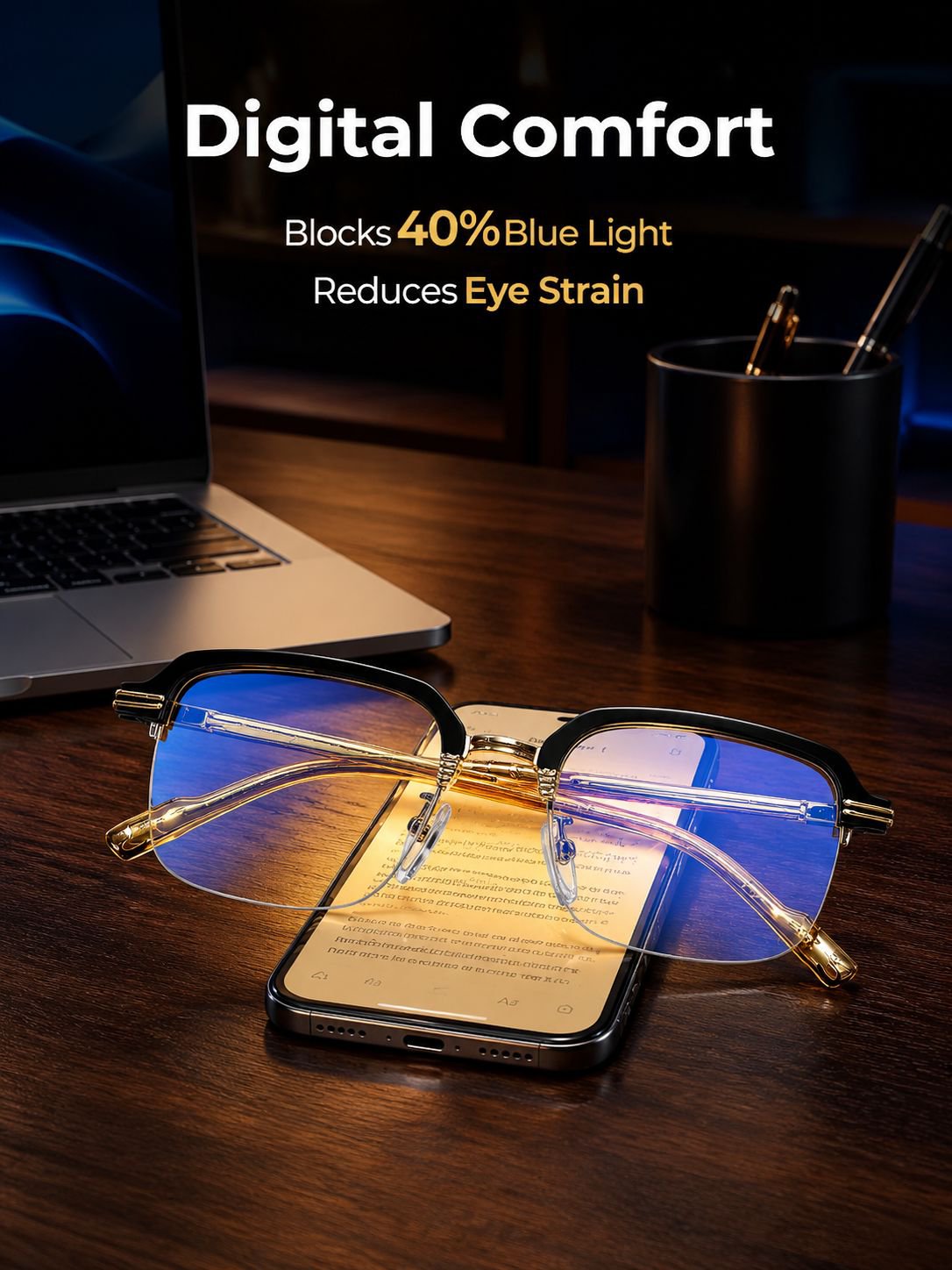 Anti-blue light high-definition reading glasses