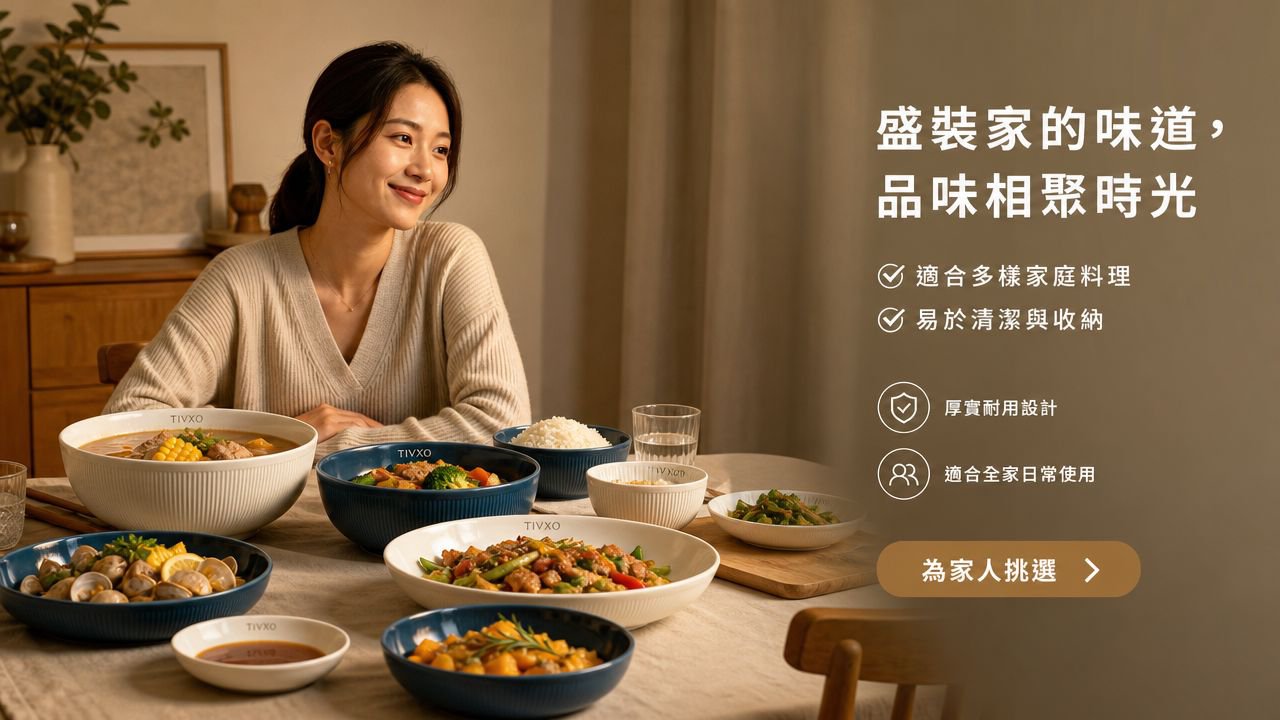 簡約餐具，營造雅緻食光