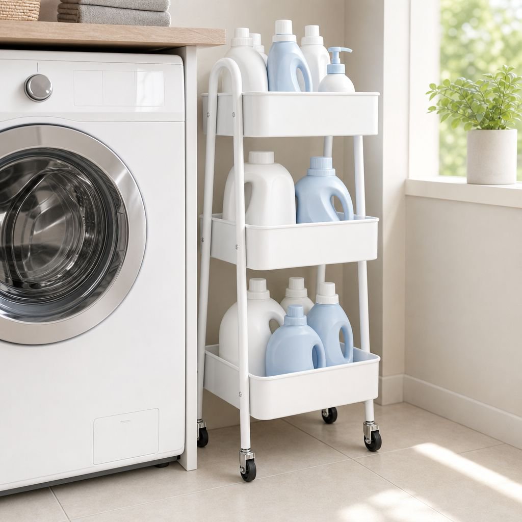 Organizador de cocina con estante de almacenamiento extraíble
