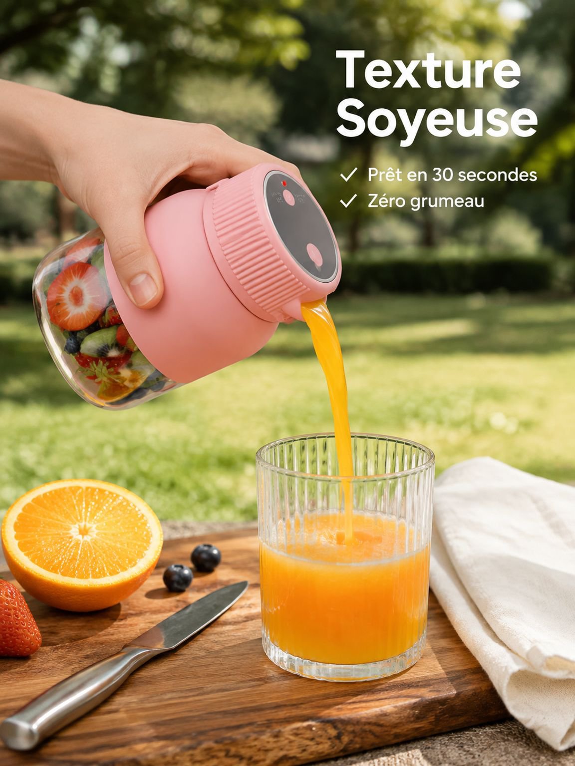 Parfait pour préparer des jus maison rapidement