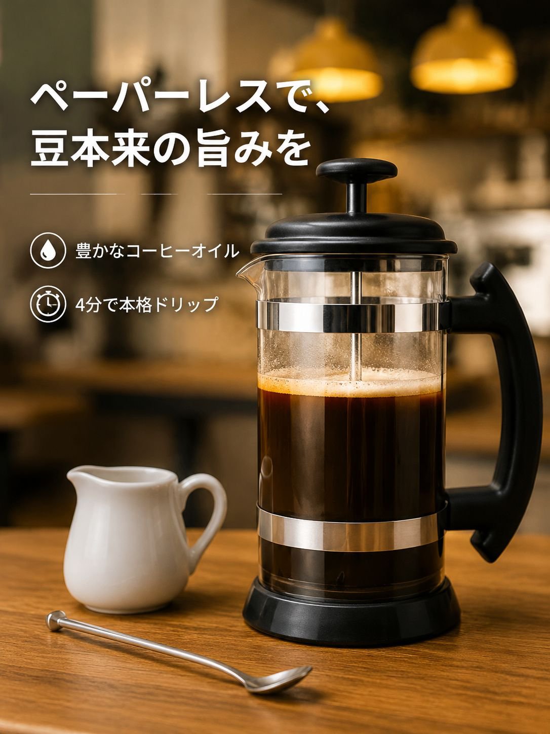 ステンレス製コーヒーポット