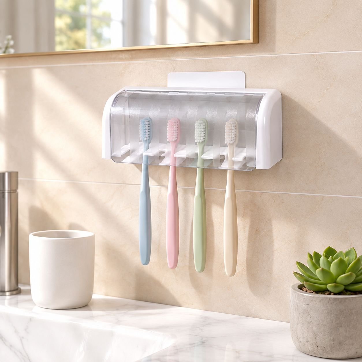 Household Multipurpose Toothbrush Holder