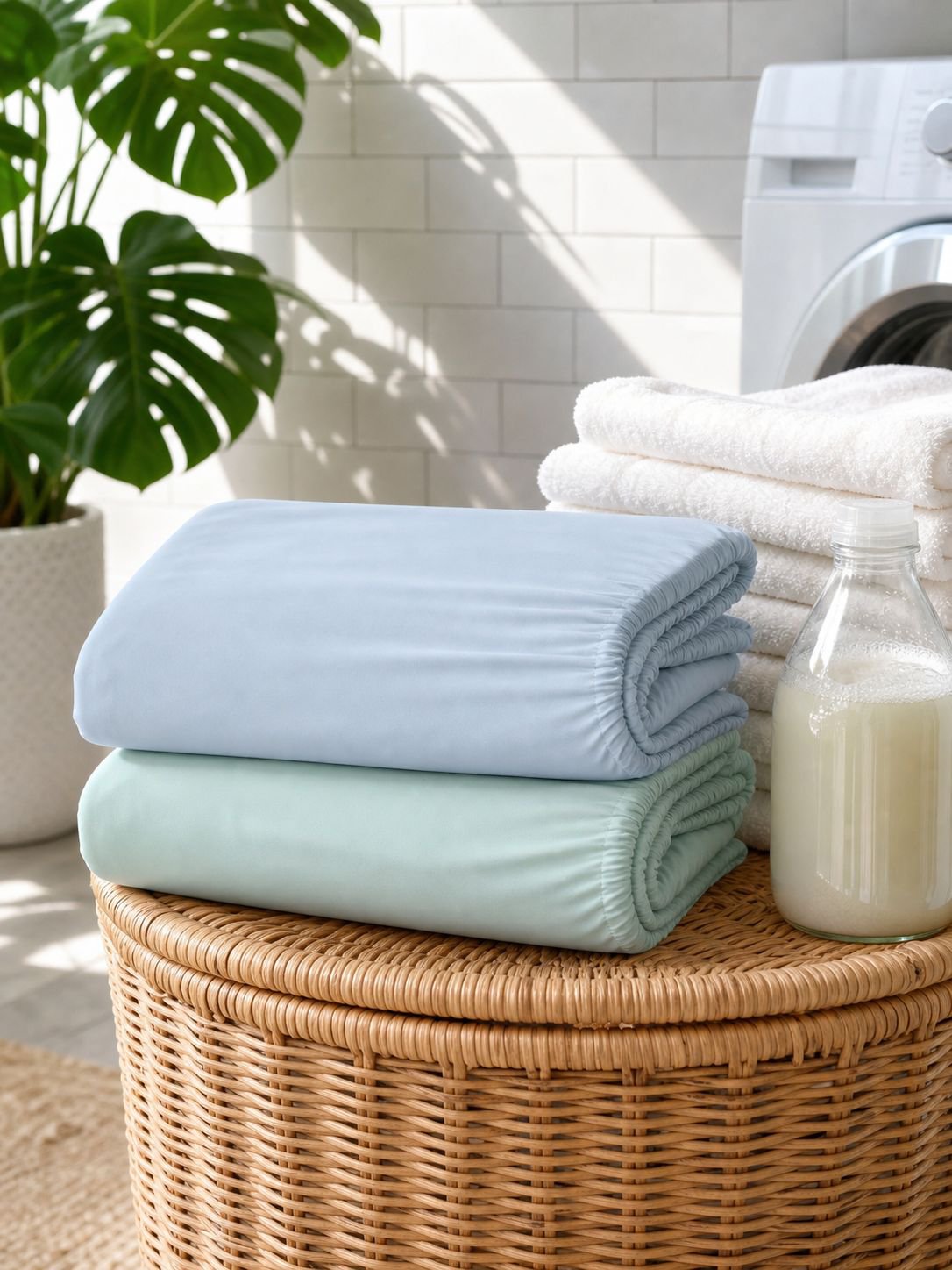 Easy-fit cooling bed cover for air-conditioned spaces