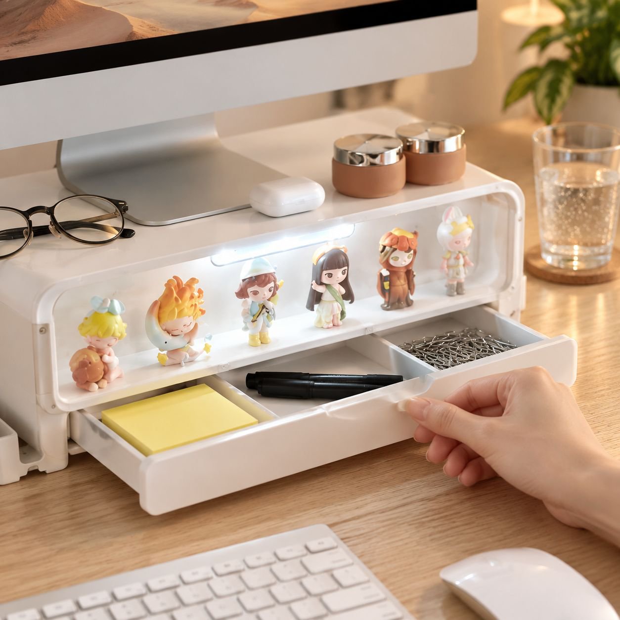 Computer-Monitor Erhöhung Rack Büro Desktop multifunktionale Lagerung Rack Blind Box Lagerung Box