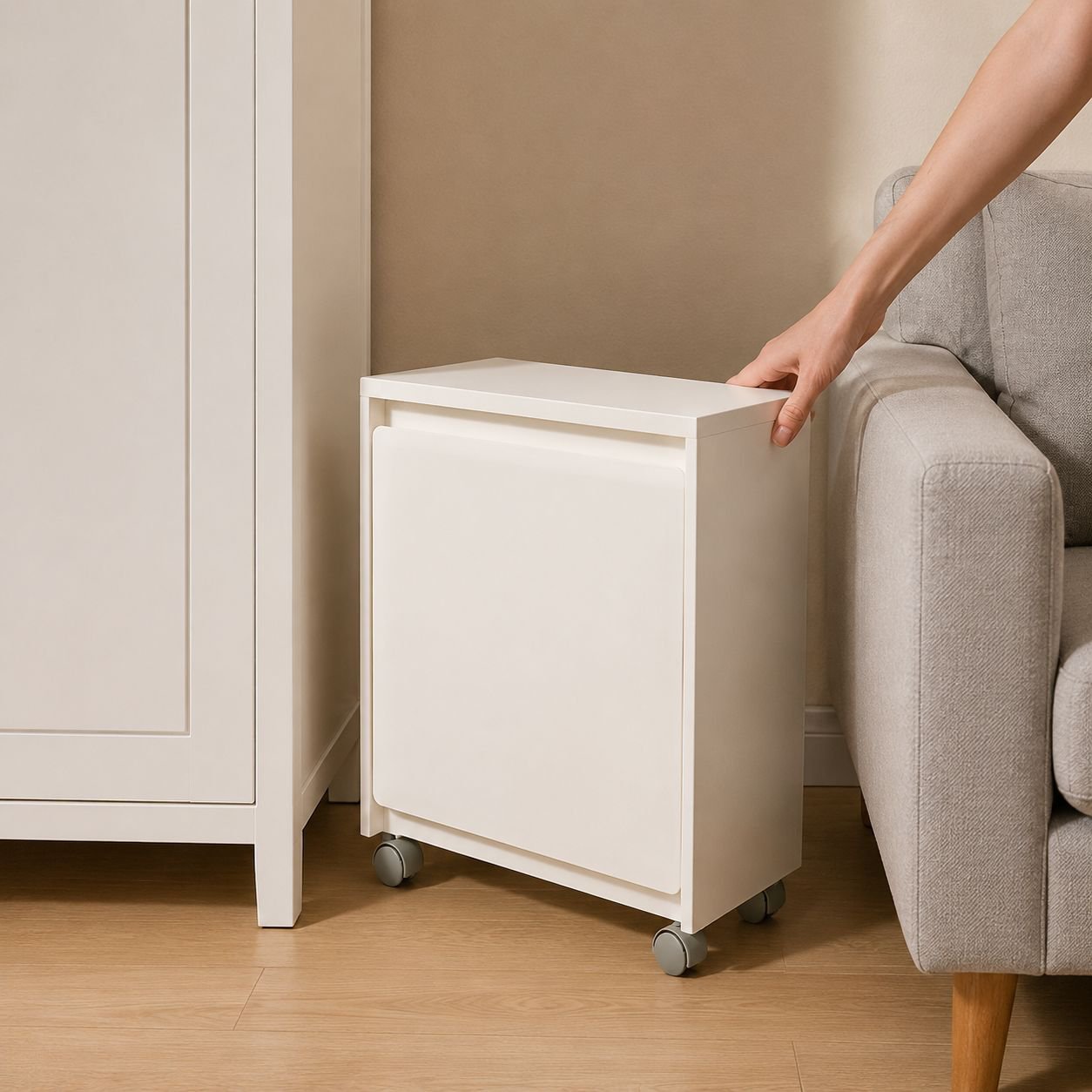 Spacious organizer cabinet for toys and essentials