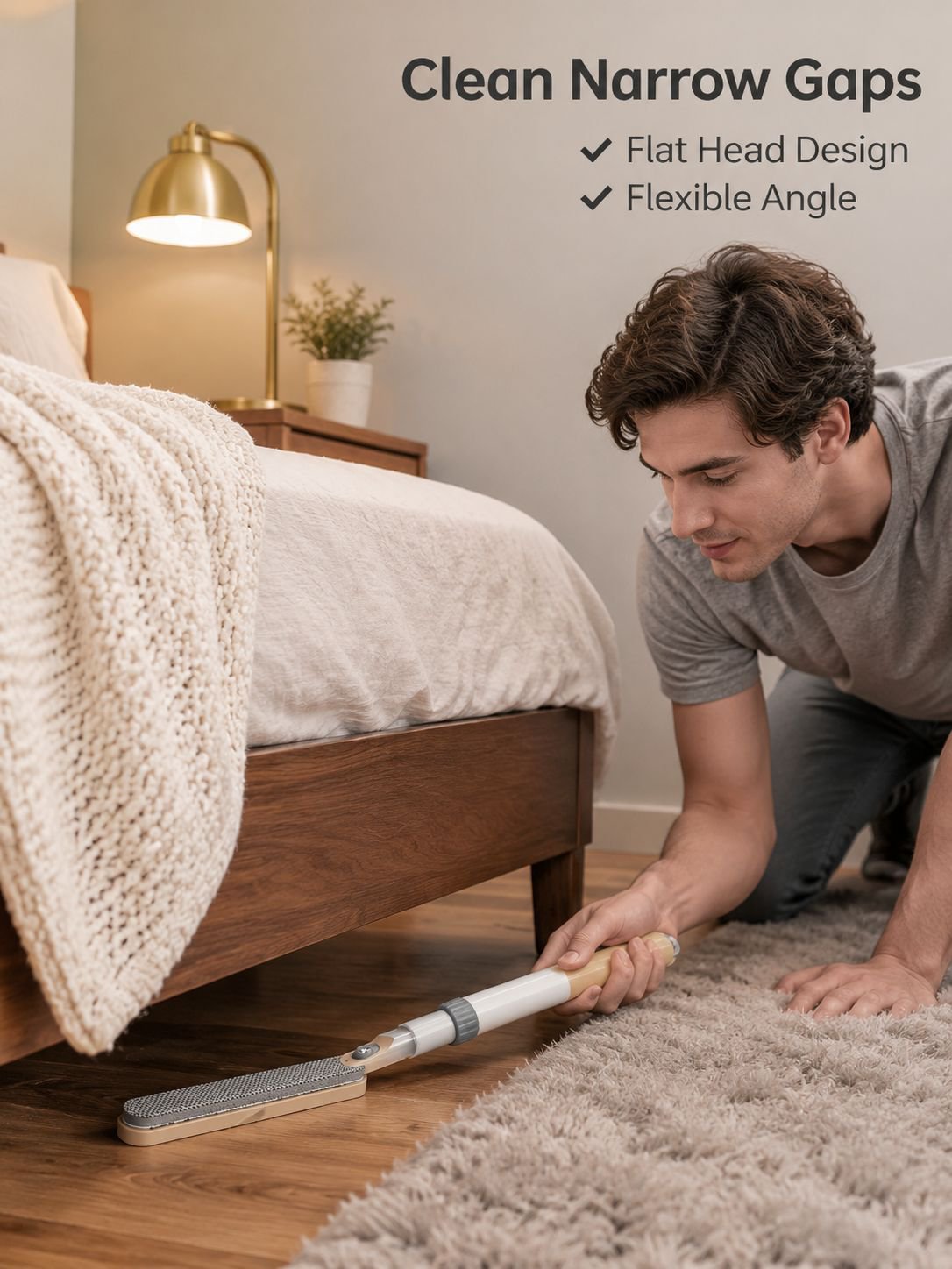 Extended Retractable Liquid Cleaning Wipe