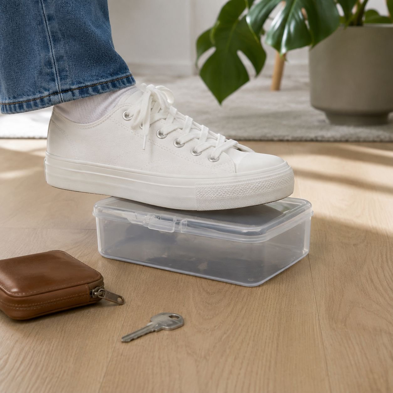 Transparent plastic mini box for beads and small parts