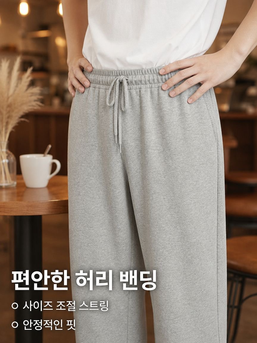 남성 캐주얼 운동 바지 슬림핏 데일리 팬츠
