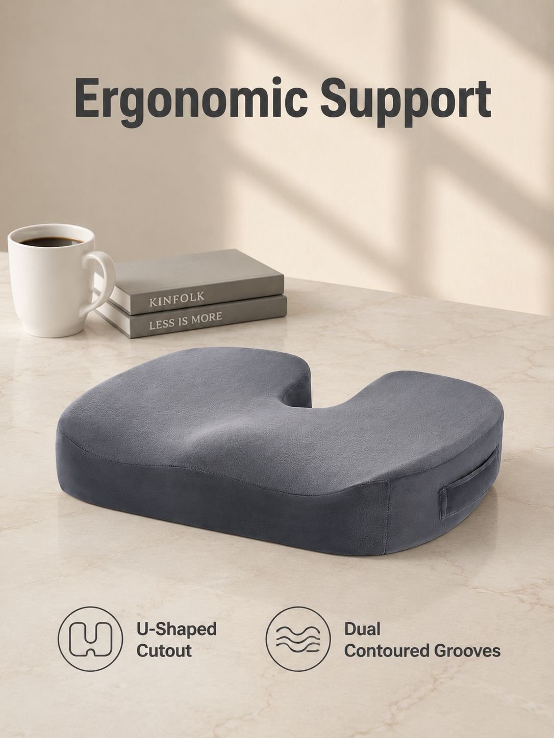 Tailbone decompression cushion
