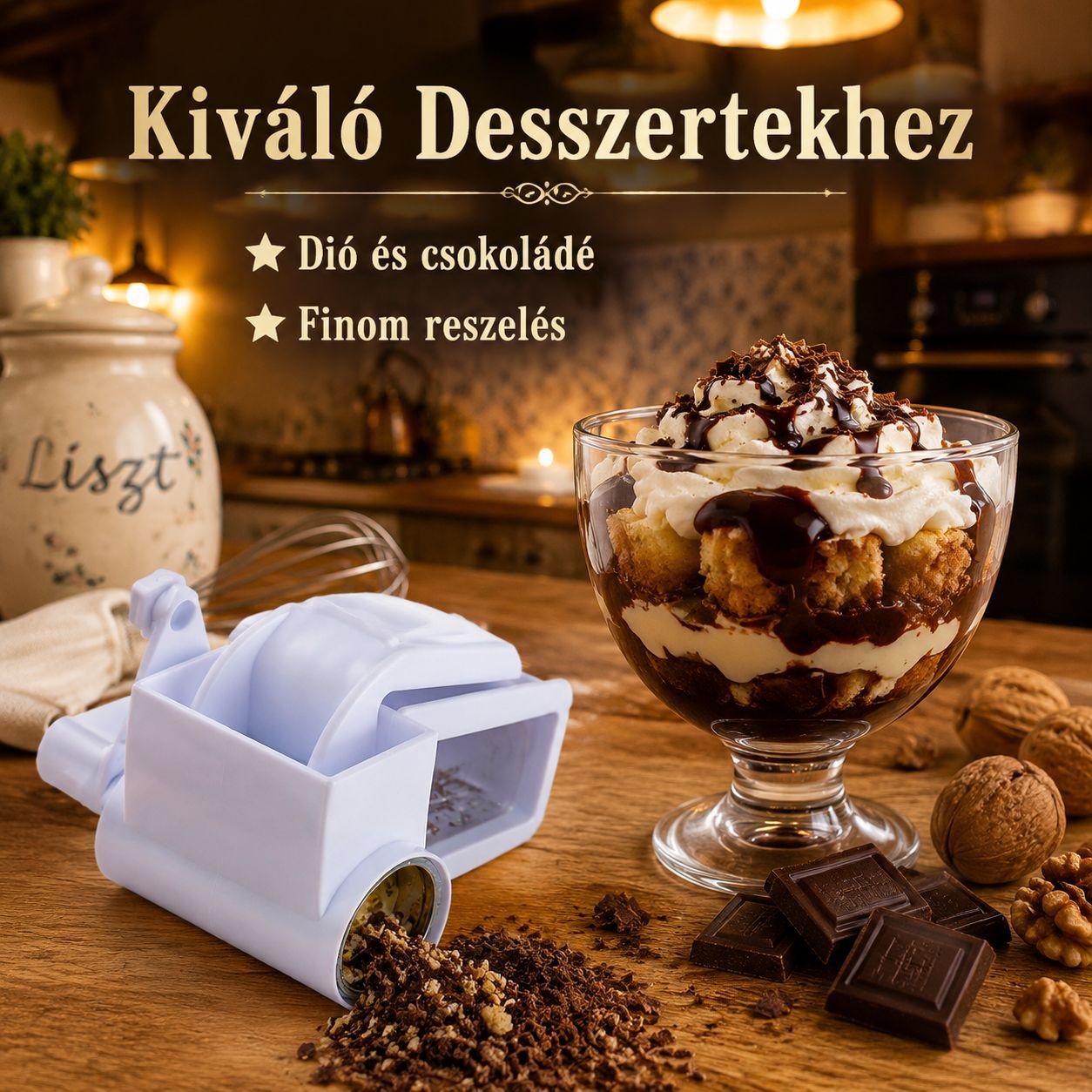 Kézi tekerős sajtreszelő