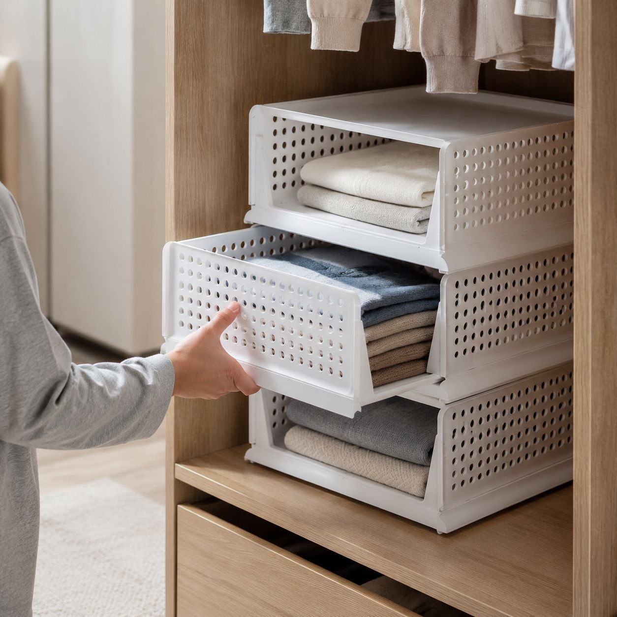 Multi-Layer Plastic Drawer Storage Cabinet