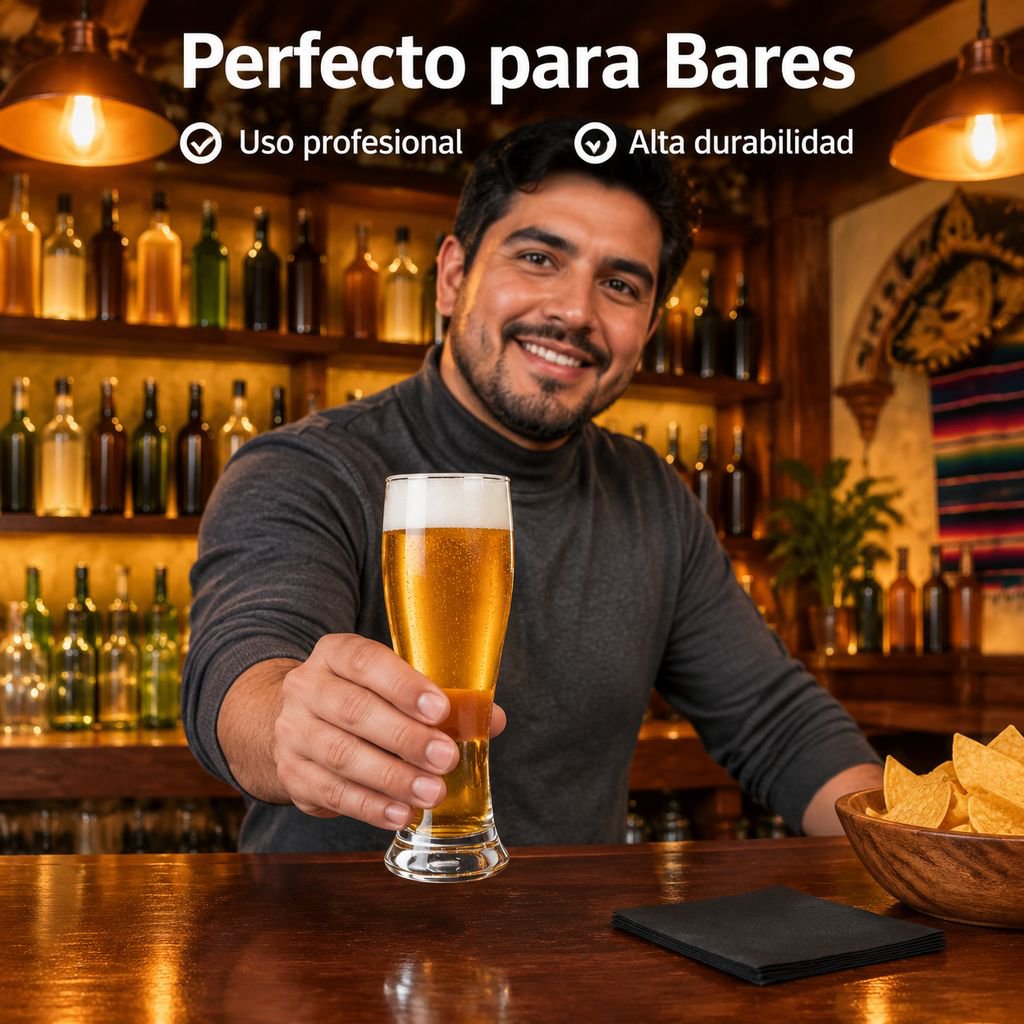 Jarra de Cerveza de Vidrio Grueso Gran Capacidad Vaso para Bar