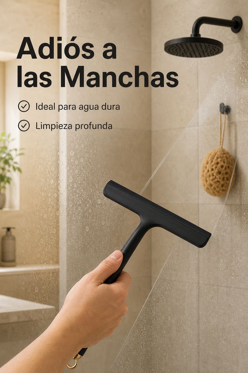 Rasqueta de plástico para ventanas, herramienta de limpieza para el hogar