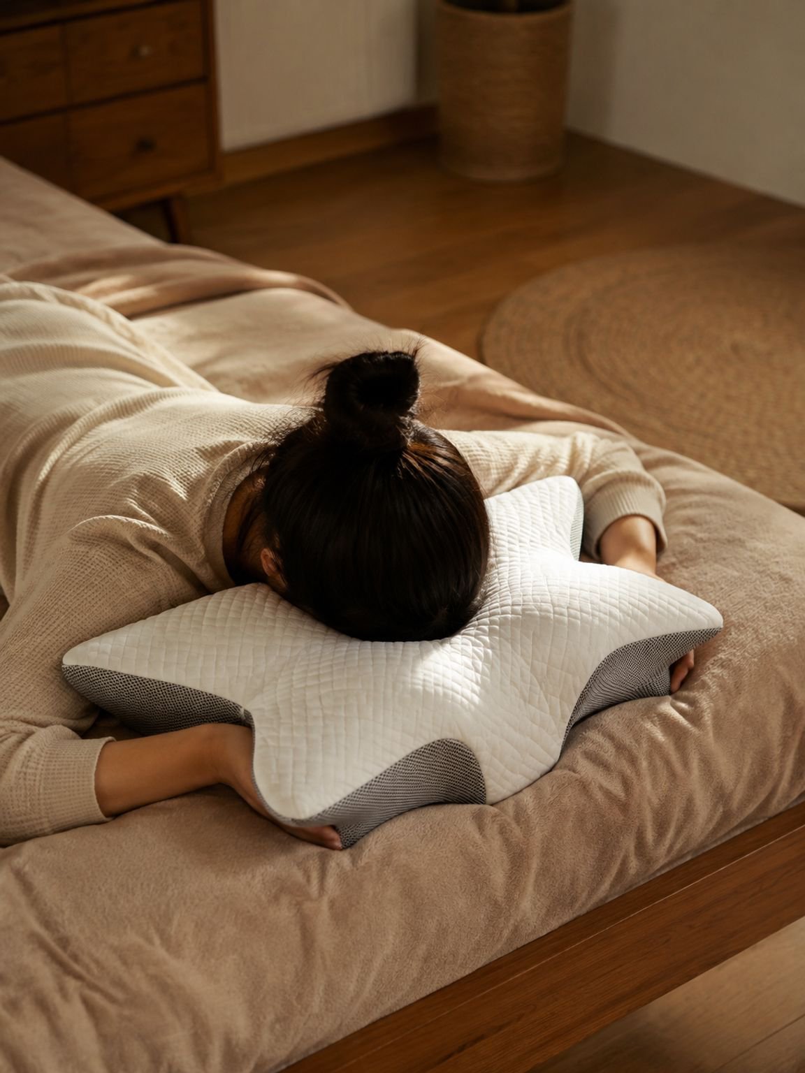 Multi-directional sleep aid memory butterfly shaped neck pillow