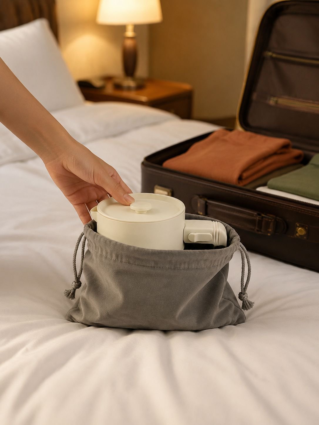 Diseño plegable fácil de guardar en mochila