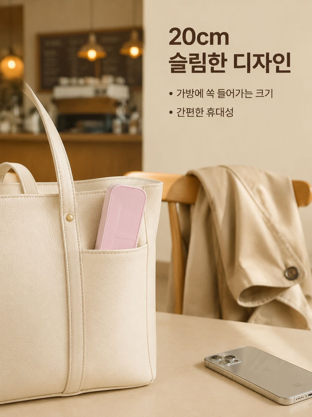 스테인리스 휴대용 3종 식기 세트