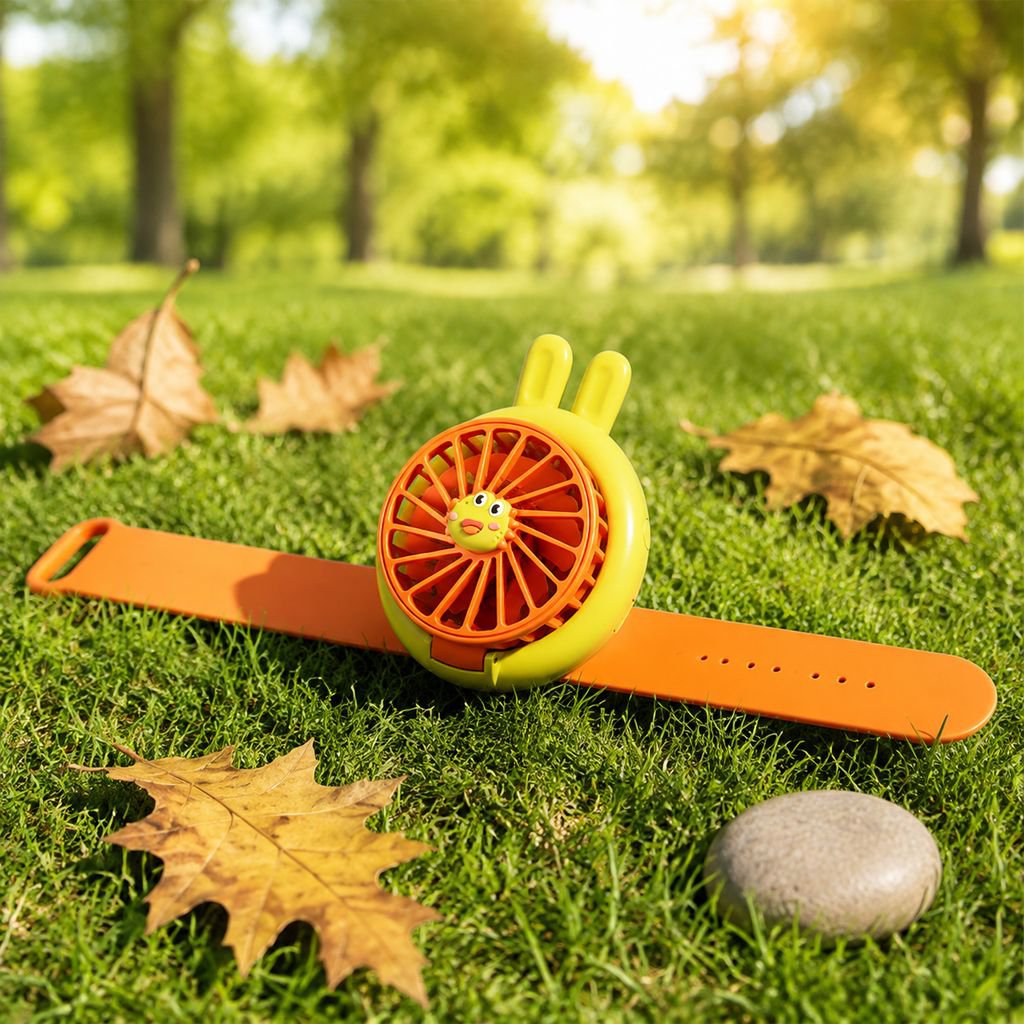 Cute Mini Fan Outdoor Convenient Adjustable Watch Fan
