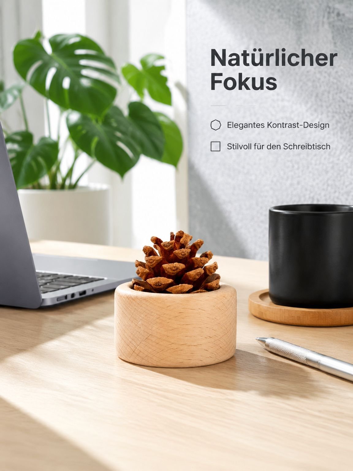 Dekoration mit Kiefernzapfen-Diffusor