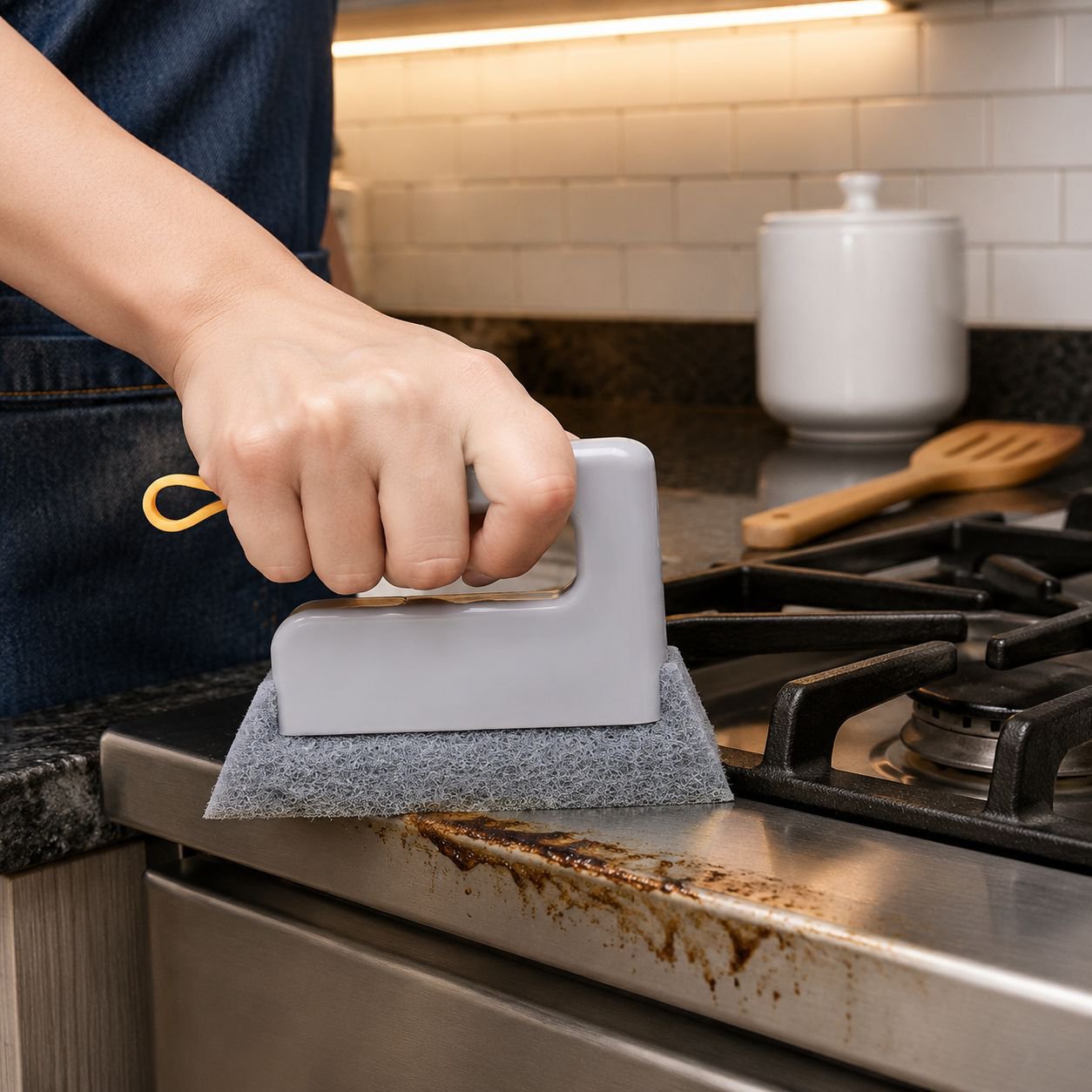 Ultra-Strong Crevice Cleaning Brush for Deep Household Cleaning