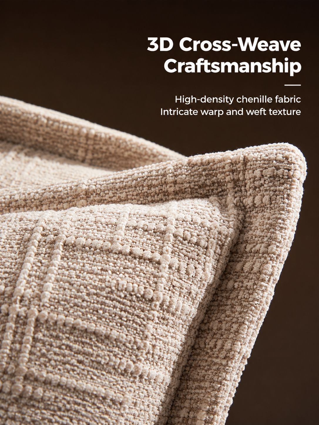 Side angle of stylish bow-shaped cushion for home decor