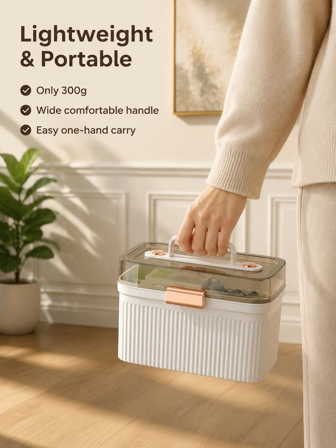 Large Capacity Multi-layer Medicine Box for Home Use