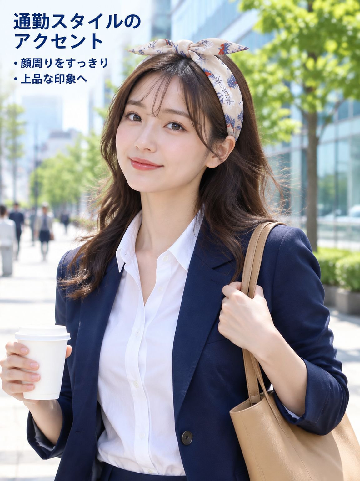 輝くヘッドバンドリボン