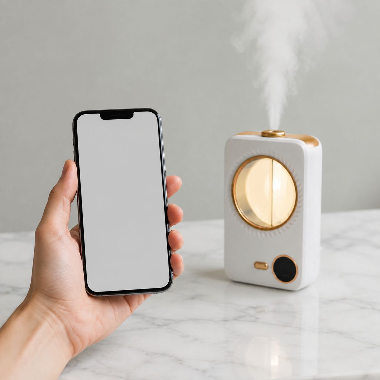 Humidificador doméstico inteligente con aromaterapia