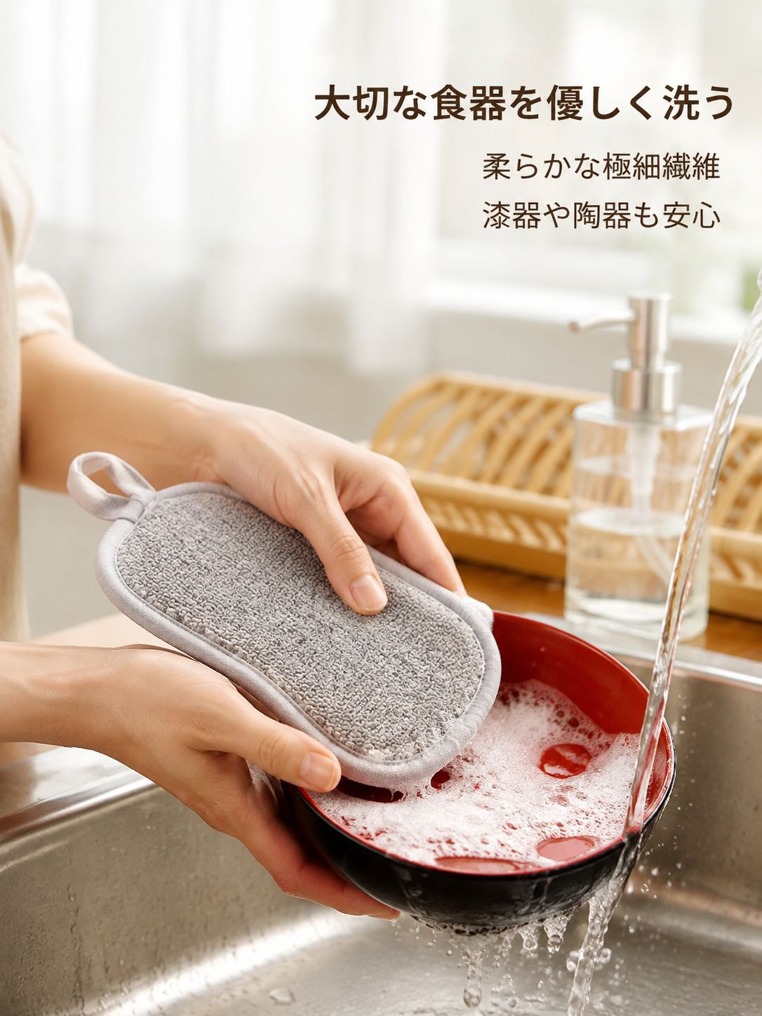 八字銀線多色無傷鍋食器洗い神器