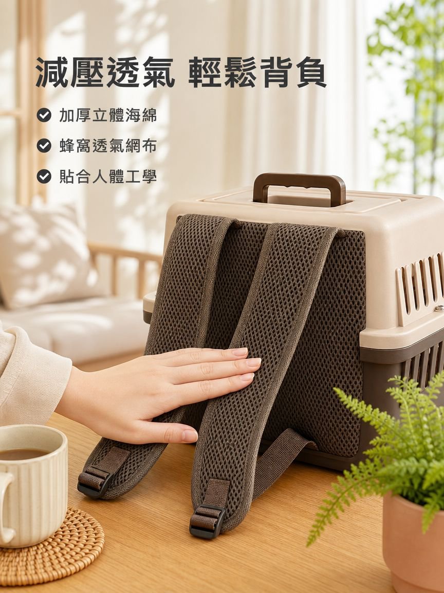 大容量貓狗運輸箱