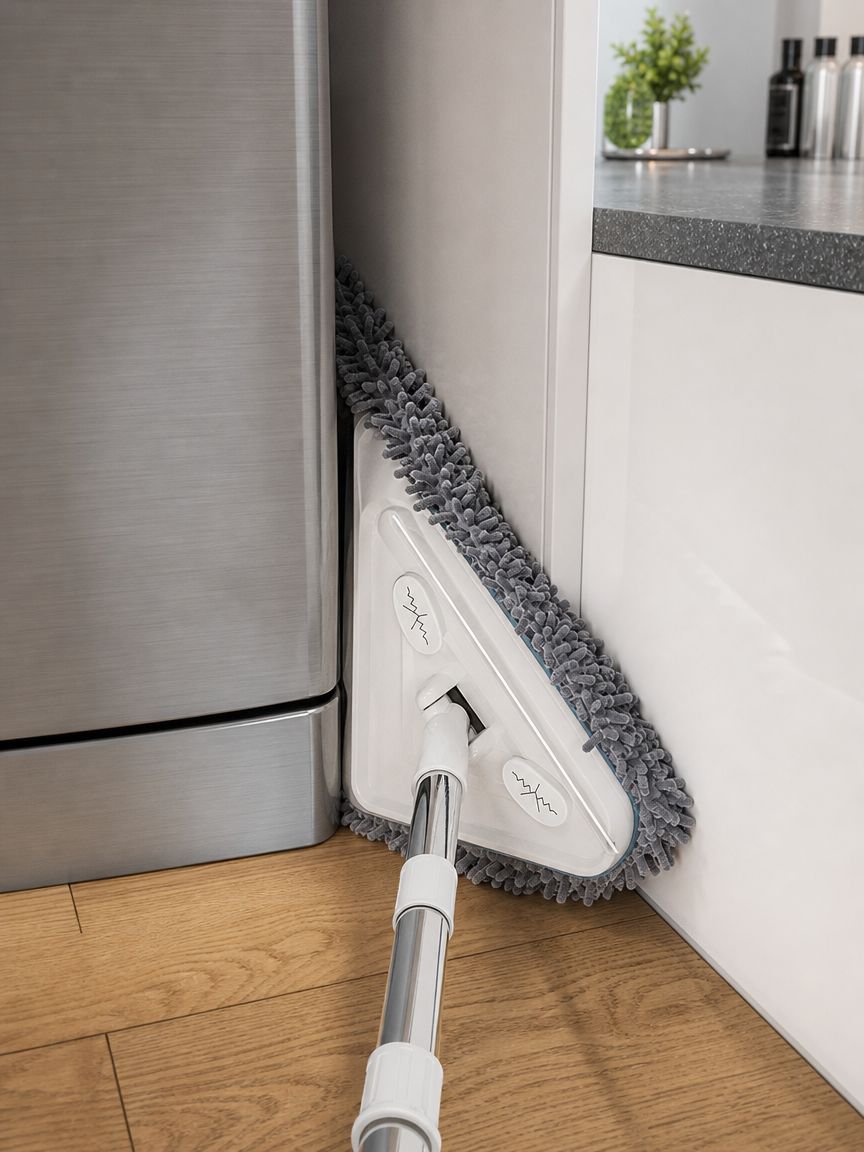 Ergonomischer Mopp für Ecken und Kanten