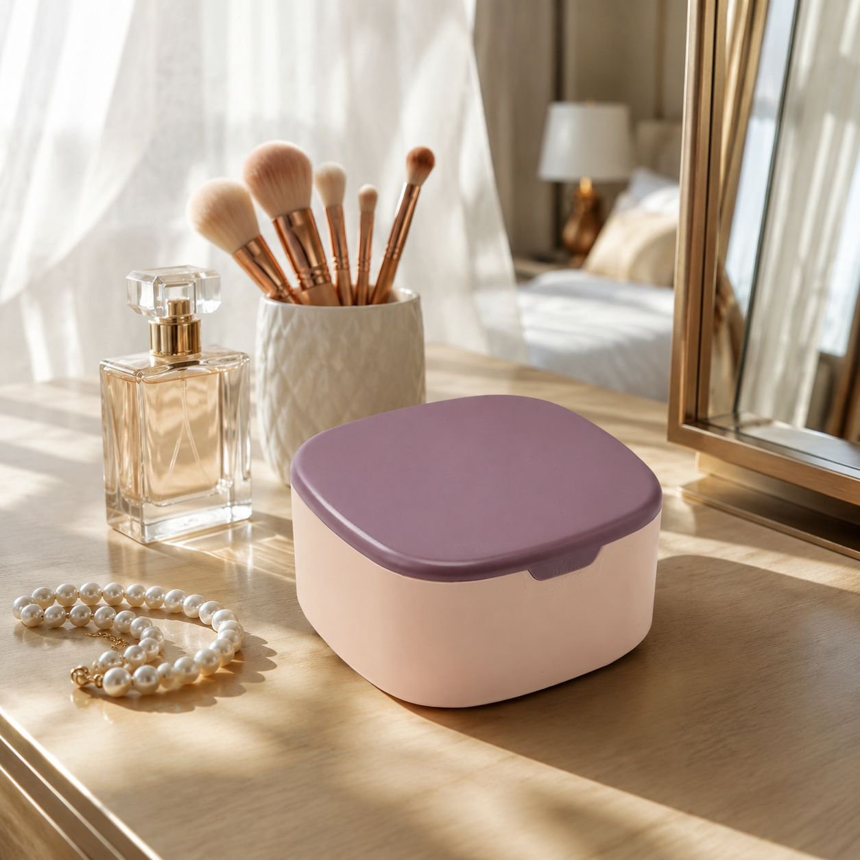 Multifunctional Lipstick and Jewelry Storage Box
