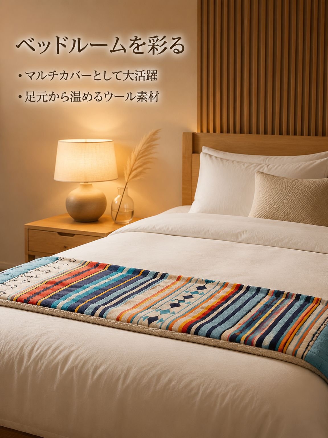 エスニック風ウールケット