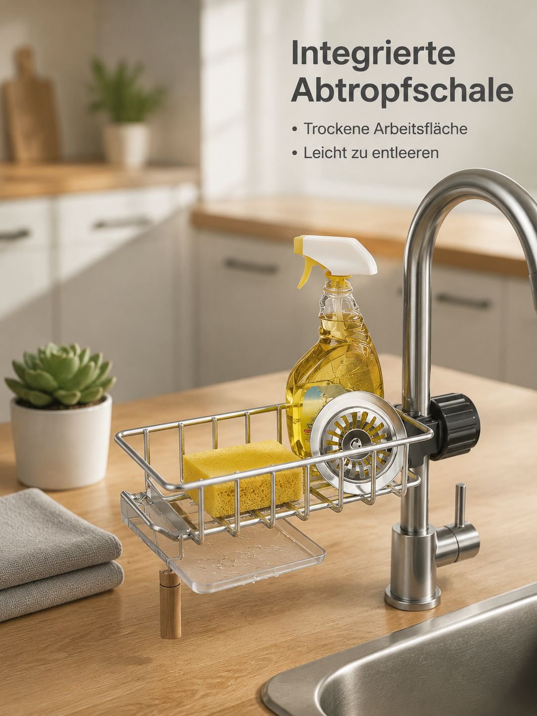 Robuster und langlebiger Küchenlappen-Halter