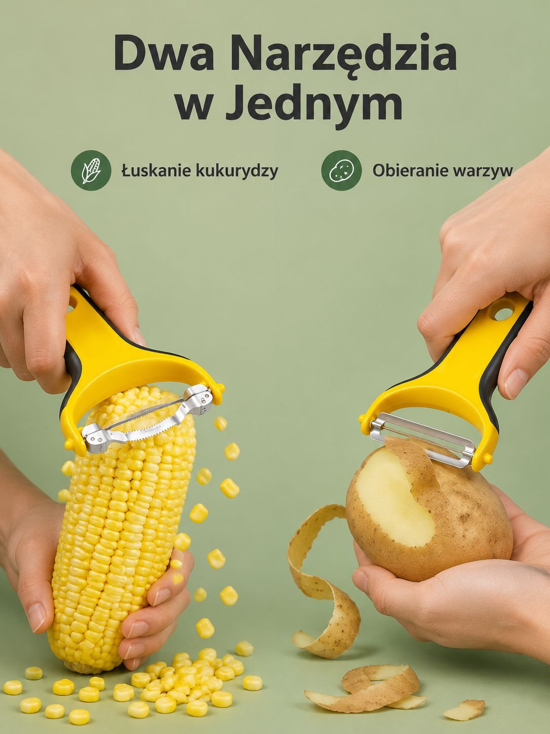 Obieraczka do owoców w zestawie z tarką