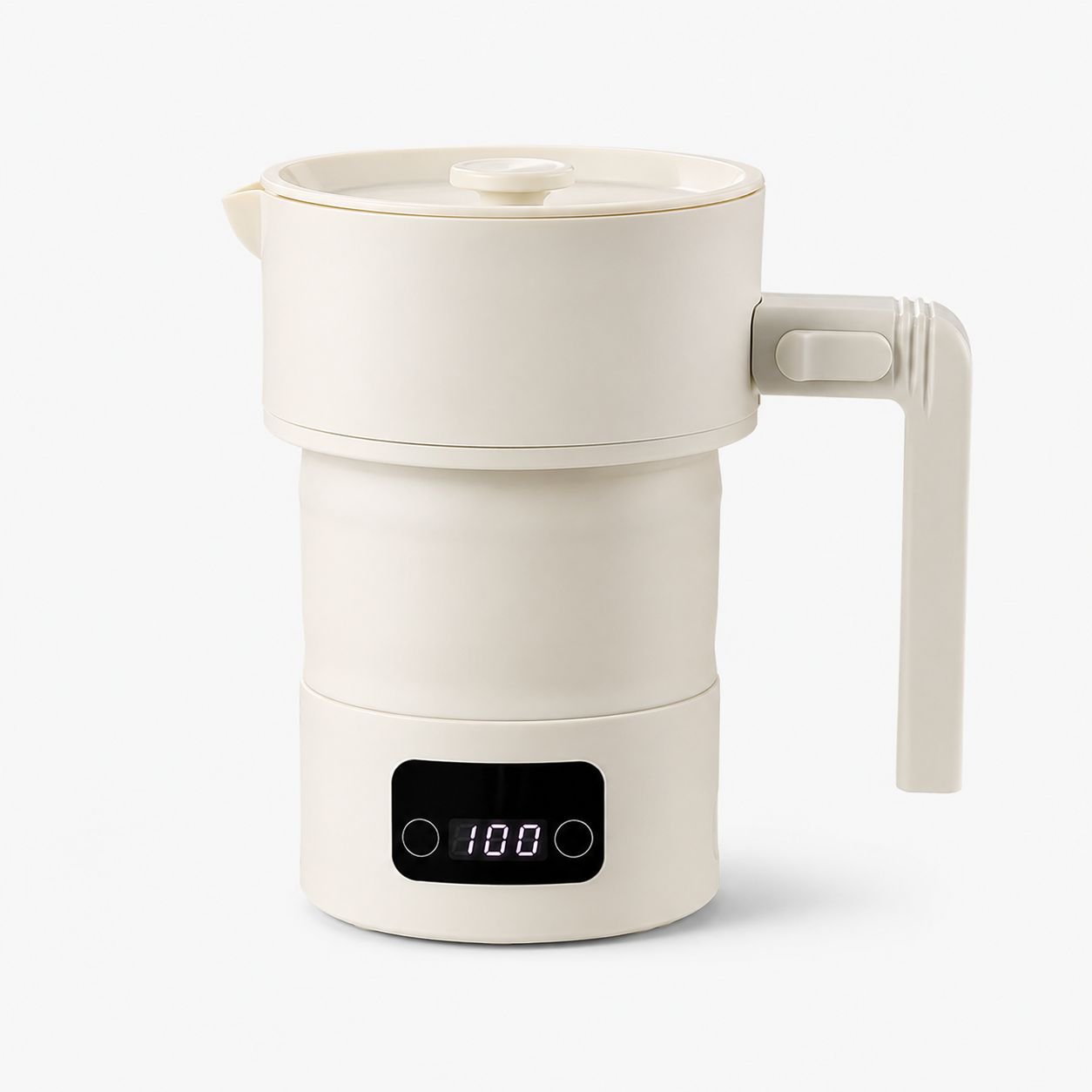 Botella de agua portátil y plegable para viajar