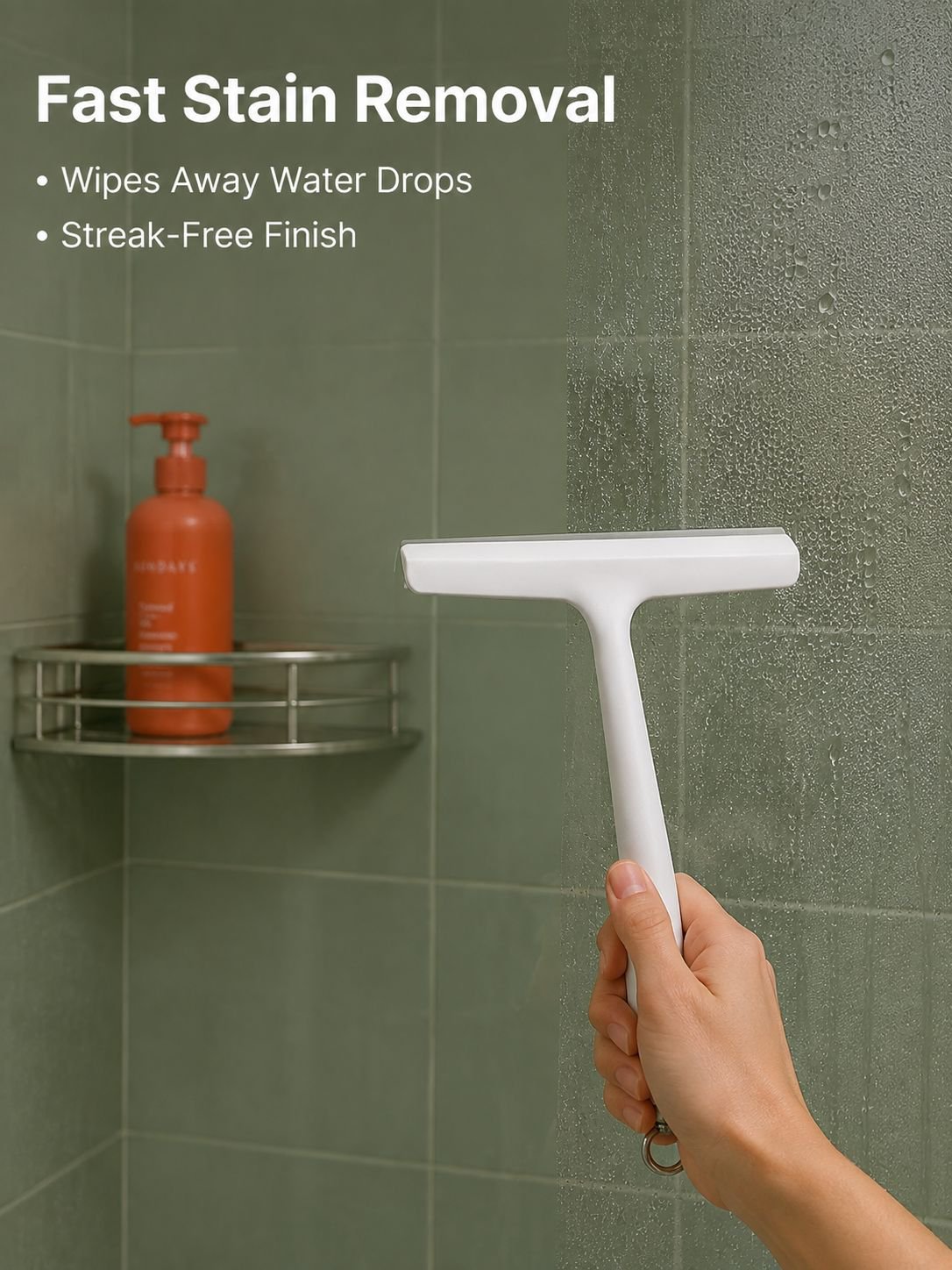 Household Water Squeegee Tool Plastic Glass Scraper