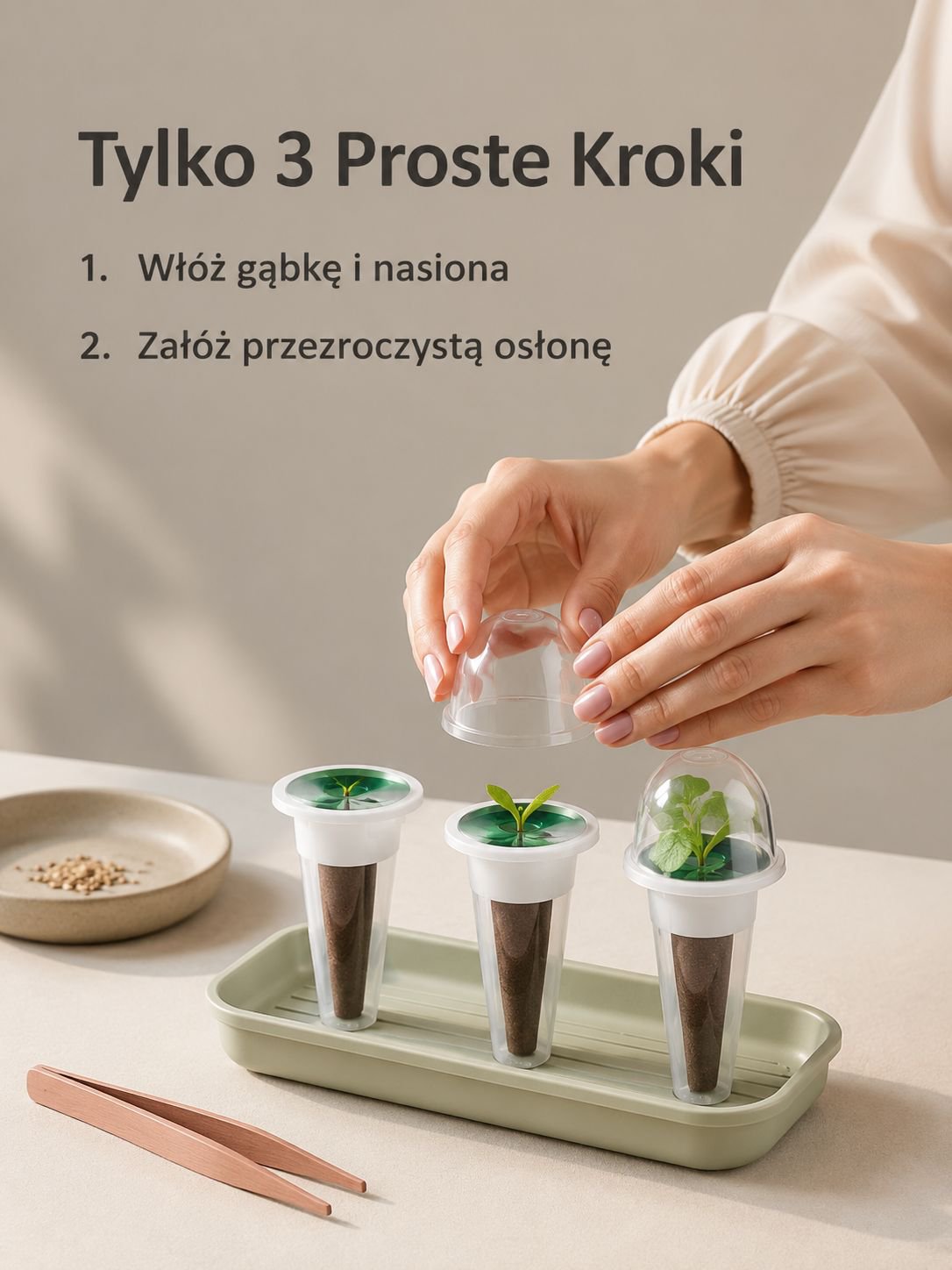 Zestaw koszyków do hydroponiki