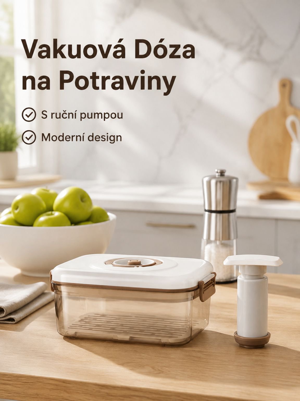 Vakuová nádoba na skladování potravin