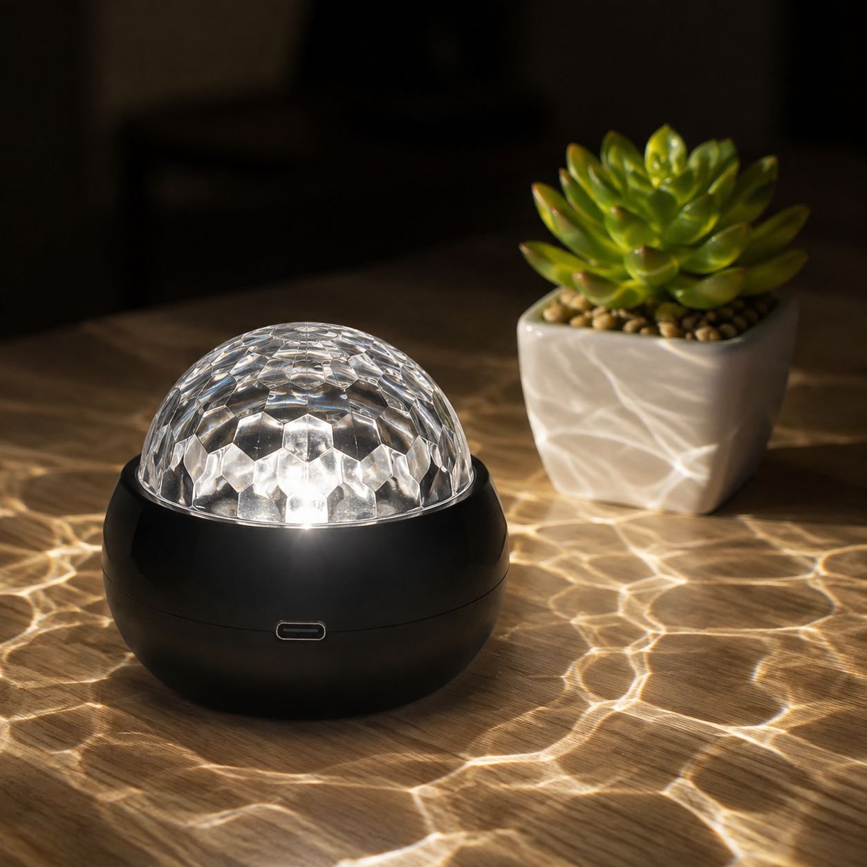 Proyector de Efecto Agua y Estrellas Multicolor
