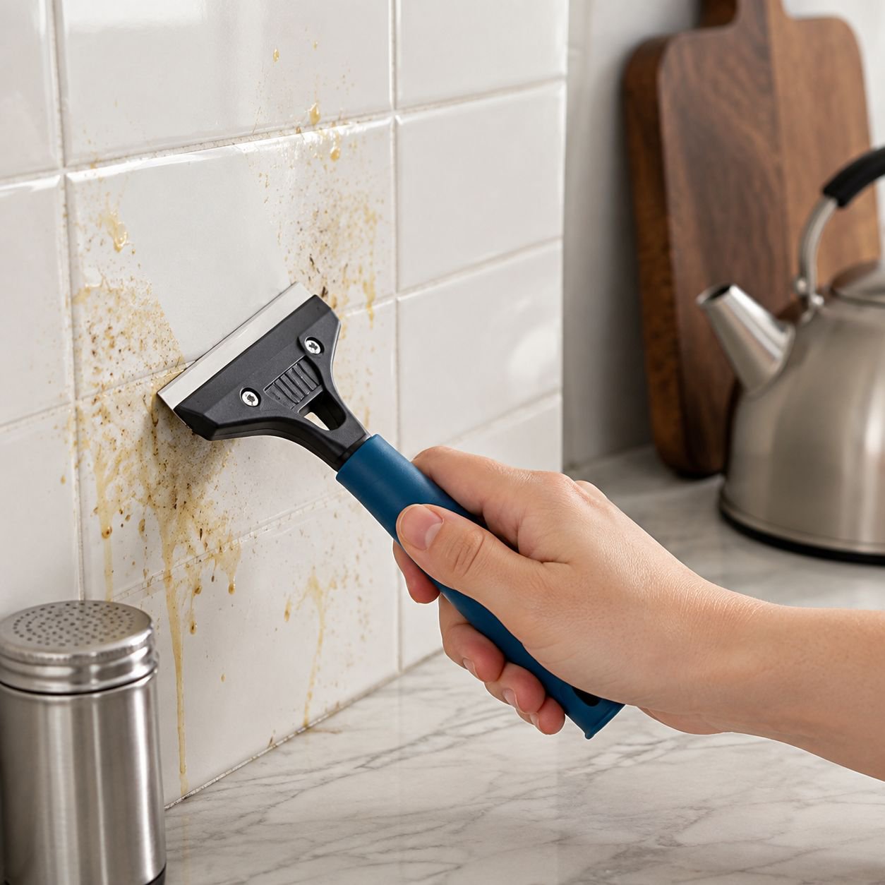 Accesorio de cocina de mármol para limpieza fácil