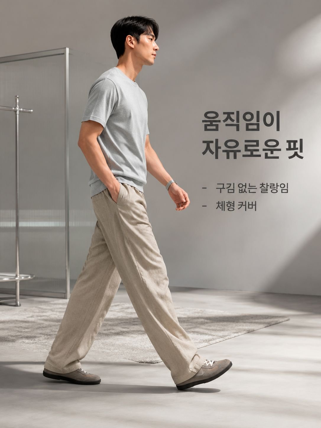 라이오셀 린넨 드레이프 캐주얼 팬츠
