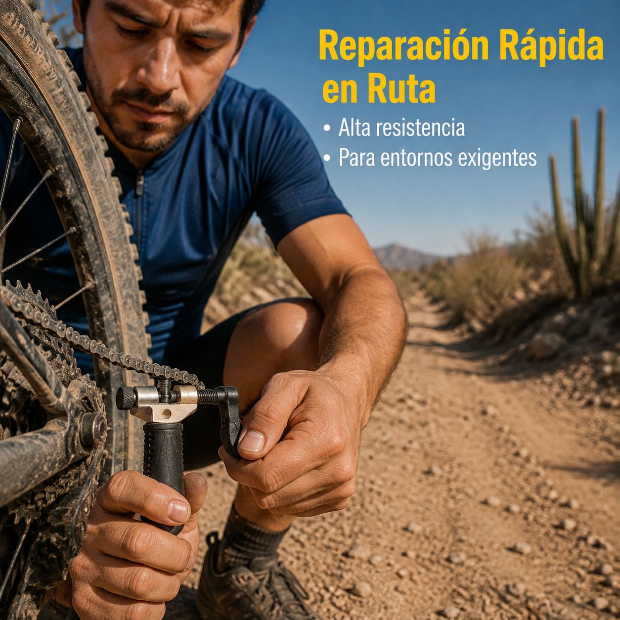 Herramientas para desmontar y reparar cadenas de bicicleta